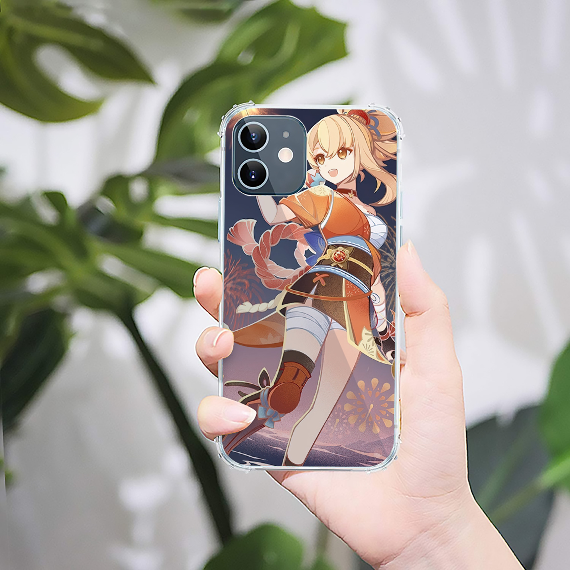 げんし神 genshin 【iPhone 12シリーズ対応】透明スマホケース（クリアソフトケース）